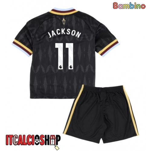 Aston Villa Nicolas Jackson #11 Seconda Maglia Bambino 2026-27 Manica Corta (+ Pantaloni corti)